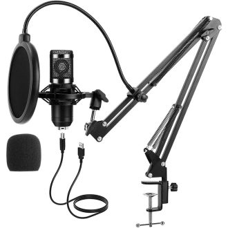 Stolový štúdiový mikrofón s konektorom USB