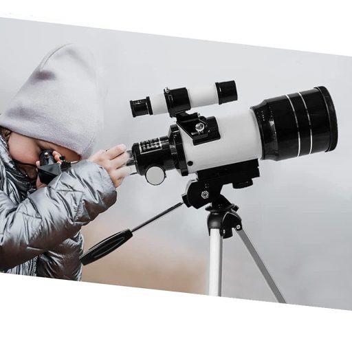 Hvezdársky ďalekohľad s adaptérom pre mobilný telefón a so stojanom na hobby využitie