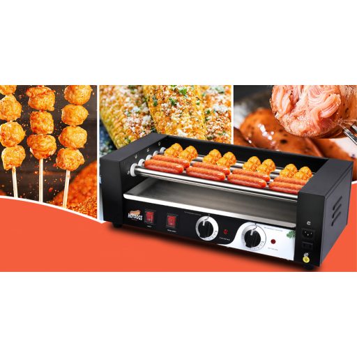 Valcový gril na prípravu a ohrievanie HOT DOG párkov