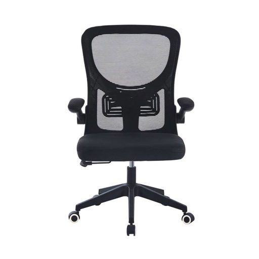 Ergonomické kancelárske kreslo s prehýbateľnými lakťovými opierkami, čierna
