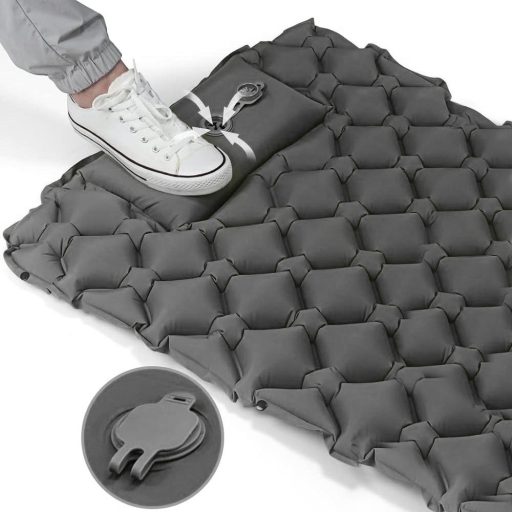 Turistický matrac pre jednu osobu, sivý