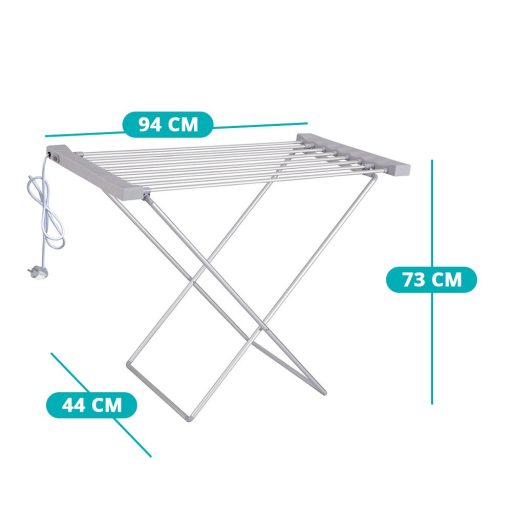 Elektrický sušiak na prádlo 120 W s 8 vykurovacími tyčami